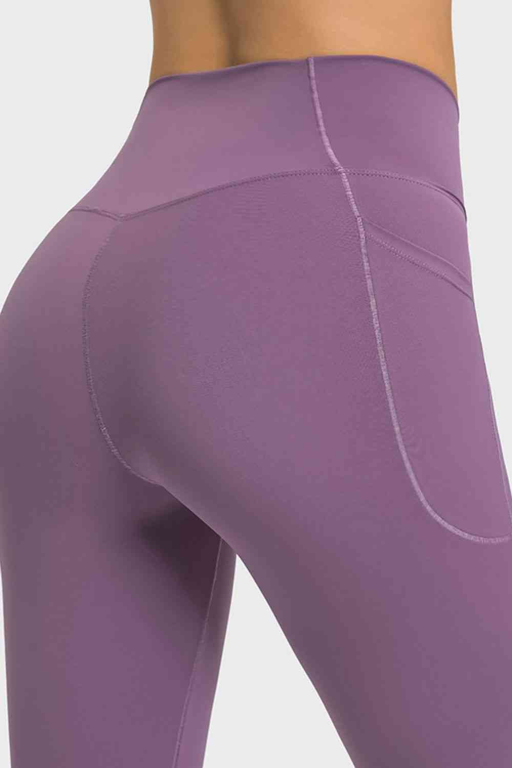 Millennia V-Waist Yoga Leggings with Pockets - FitFemme.Shop