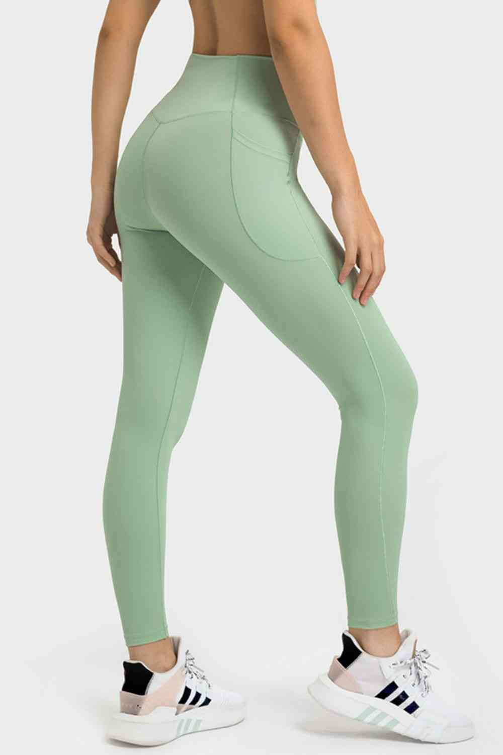 Millennia V-Waist Yoga Leggings with Pockets - FitFemme.Shop