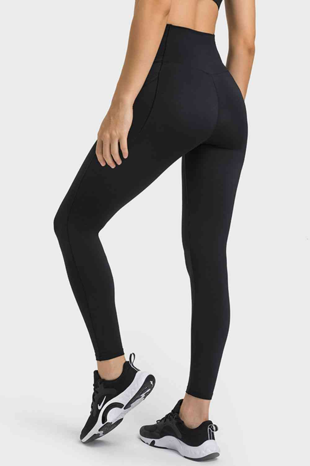 Millennia V-Waist Yoga Leggings with Pockets - FitFemme.Shop