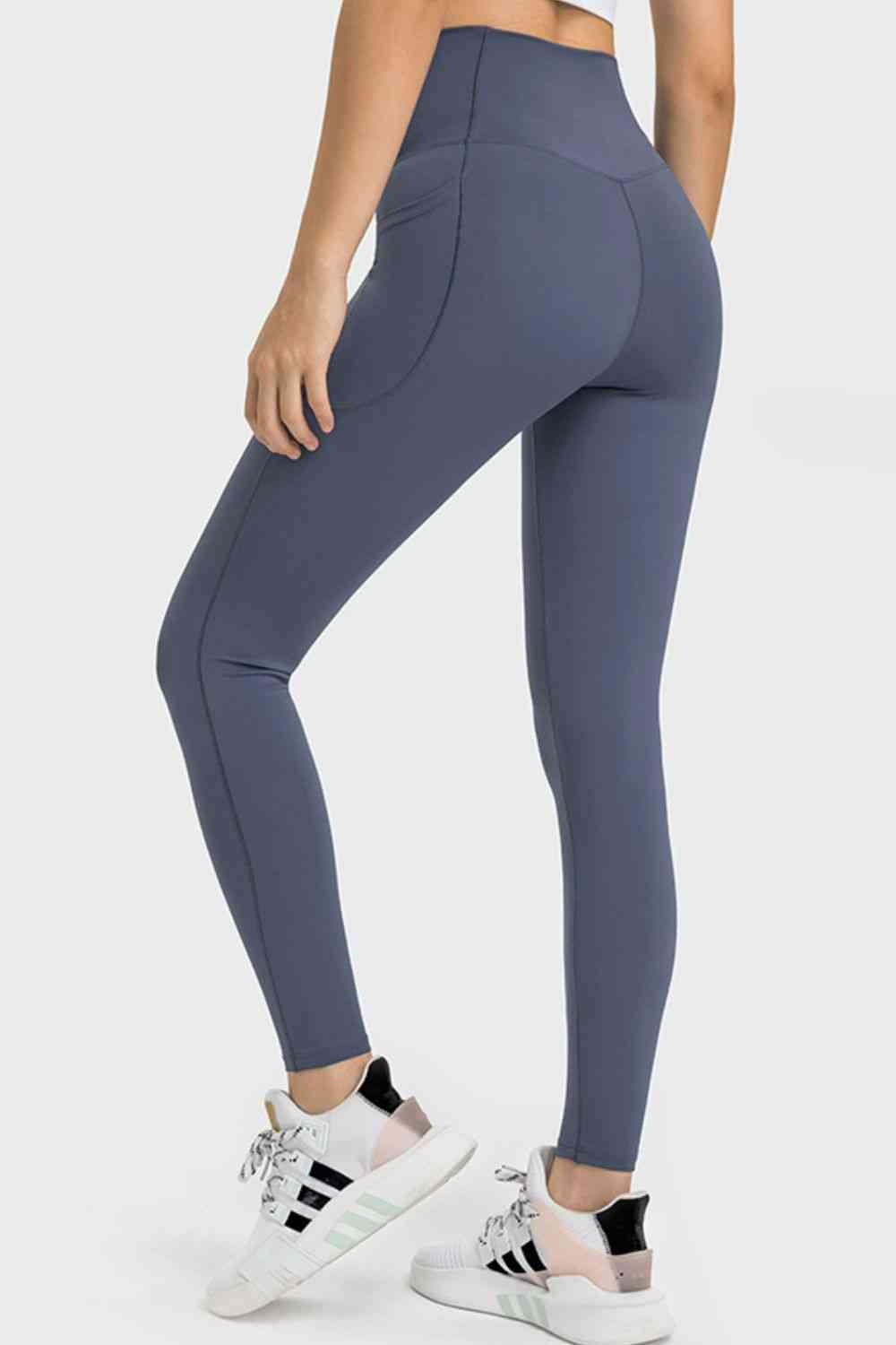 Millennia V-Waist Yoga Leggings with Pockets - FitFemme.Shop