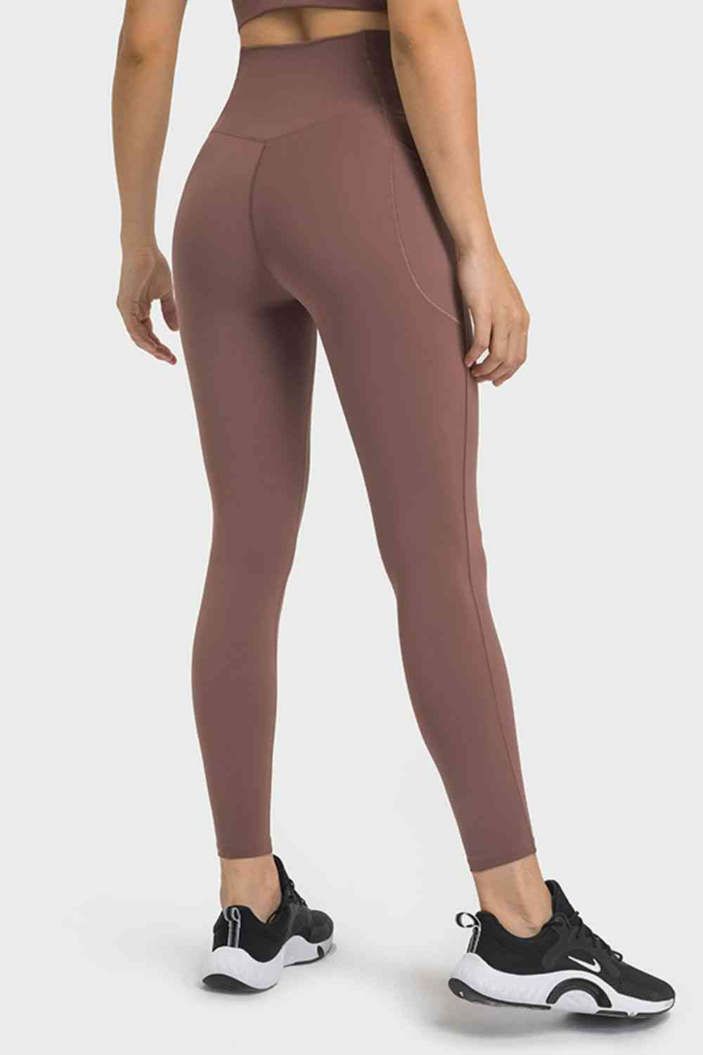 Millennia V-Waist Yoga Leggings with Pockets - FitFemme.Shop