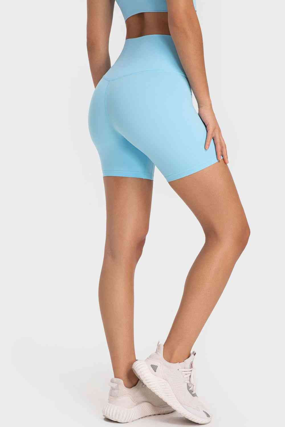 Millennia Staying Cozy Wide Waistband Biker Shorts - FitFemme.Shop
