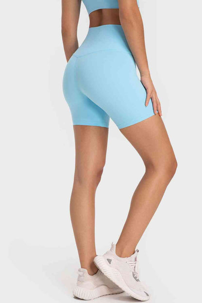 Millennia Staying Cozy Wide Waistband Biker Shorts - FitFemme.Shop
