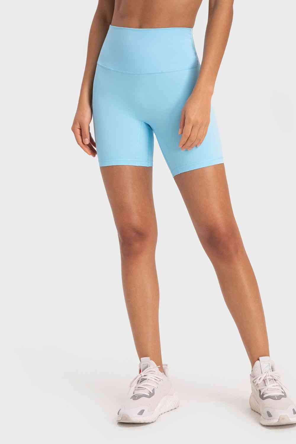 Millennia Staying Cozy Wide Waistband Biker Shorts - FitFemme.Shop