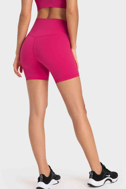 Millennia Staying Cozy Wide Waistband Biker Shorts - FitFemme.Shop
