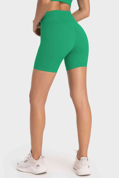 Millennia Staying Cozy Wide Waistband Biker Shorts - FitFemme.Shop