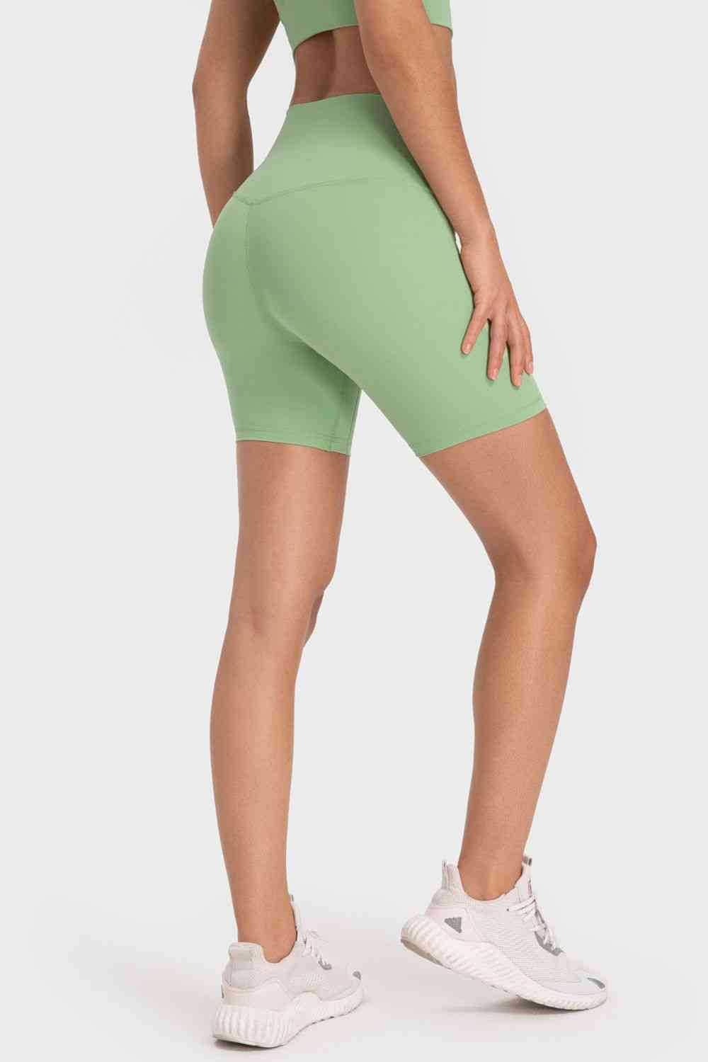 Millennia Staying Cozy Wide Waistband Biker Shorts - FitFemme.Shop