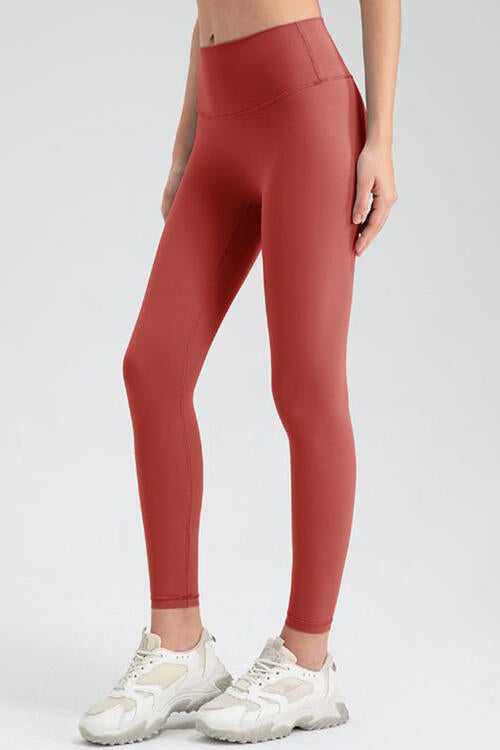 Wide Waistband Sport Leggings - FitFemme.Shop