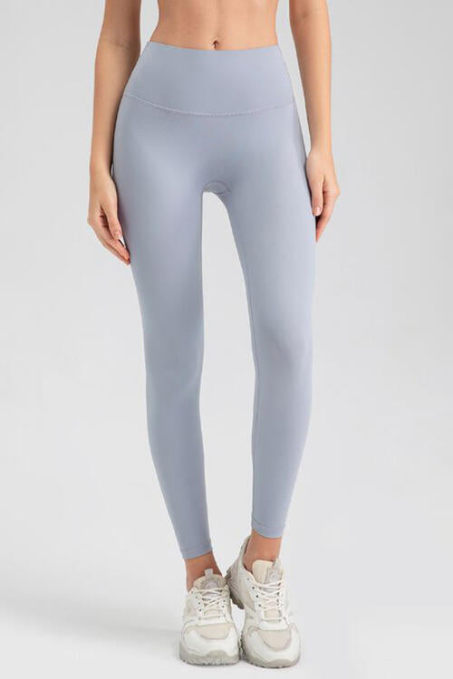 Wide Waistband Sport Leggings - FitFemme.Shop