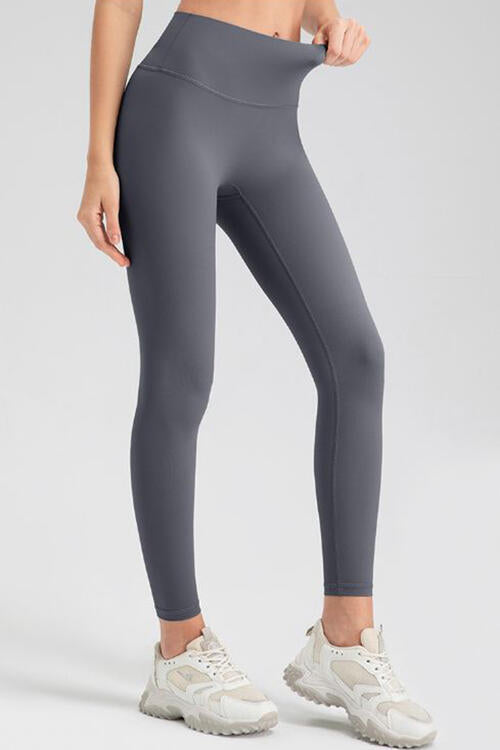 Wide Waistband Sport Leggings - FitFemme.Shop