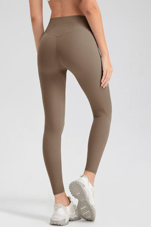 Wide Waistband Sport Leggings - FitFemme.Shop