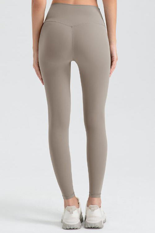 Wide Waistband Sport Leggings - FitFemme.Shop