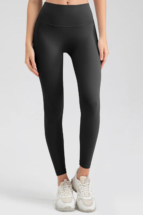 Wide Waistband Sport Leggings - FitFemme.Shop