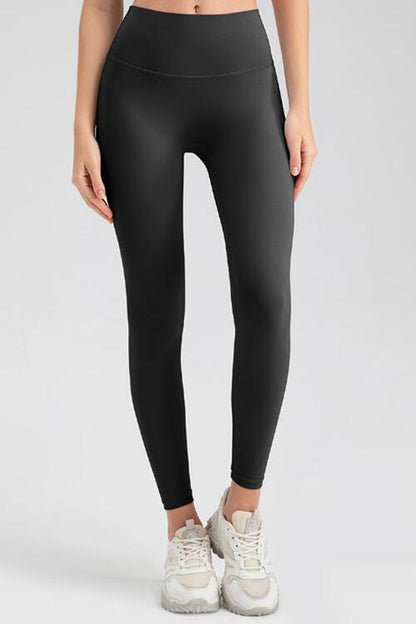 Wide Waistband Sport Leggings - FitFemme.Shop
