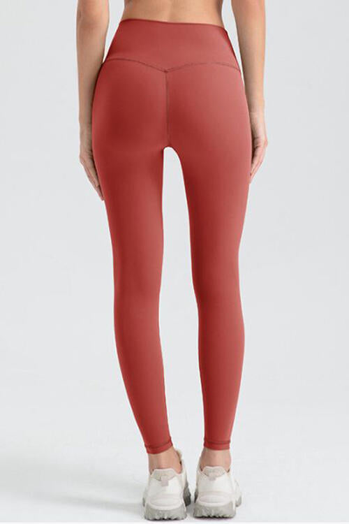 Wide Waistband Sport Leggings - FitFemme.Shop