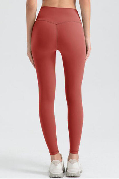 Wide Waistband Sport Leggings - FitFemme.Shop