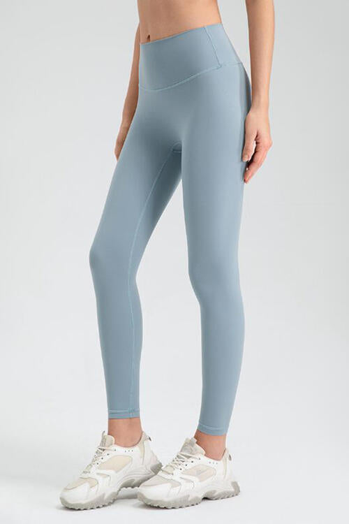 Wide Waistband Sport Leggings - FitFemme.Shop