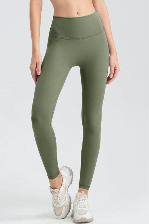 Wide Waistband Sport Leggings - FitFemme.Shop