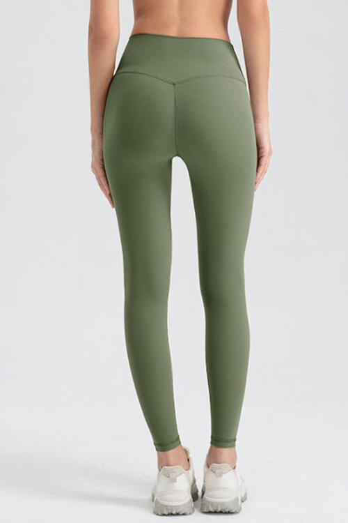 Wide Waistband Sport Leggings - FitFemme.Shop