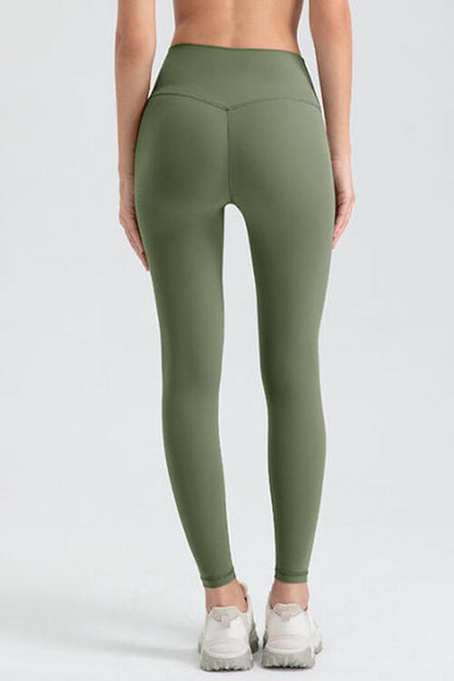 Wide Waistband Sport Leggings - FitFemme.Shop