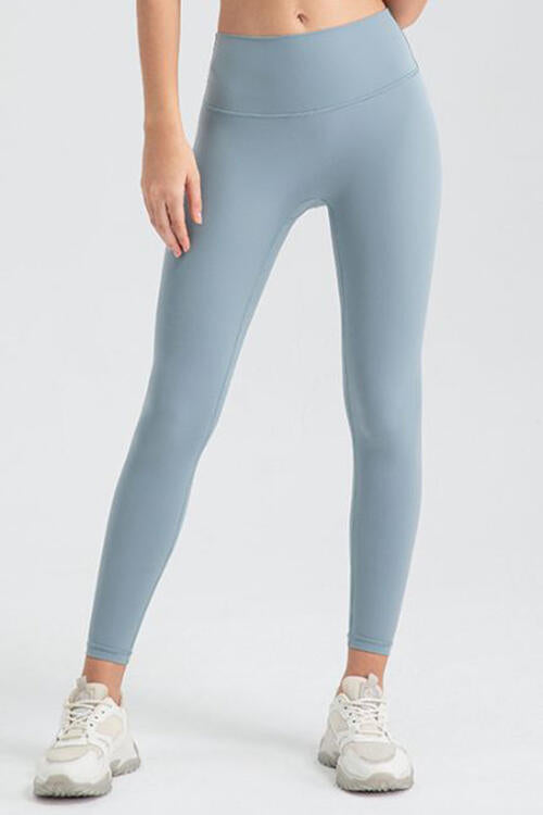 Wide Waistband Sport Leggings - FitFemme.Shop
