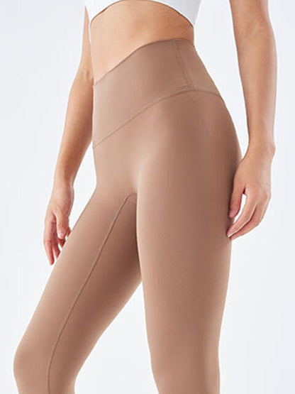 Wide Waistband Sports Leggings - FitFemme.Shop