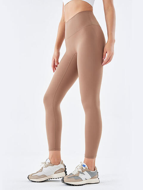 Wide Waistband Sports Leggings - FitFemme.Shop