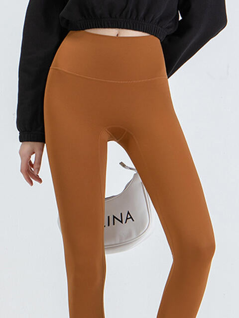 Wide Waistband Sports Leggings - FitFemme.Shop
