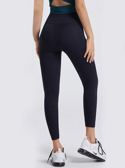 Wide Waistband Sports Leggings - FitFemme.Shop