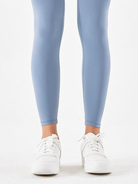 Wide Waistband Sports Leggings - FitFemme.Shop