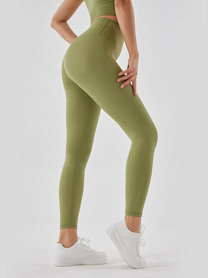 Wide Waistband Sports Leggings - FitFemme.Shop