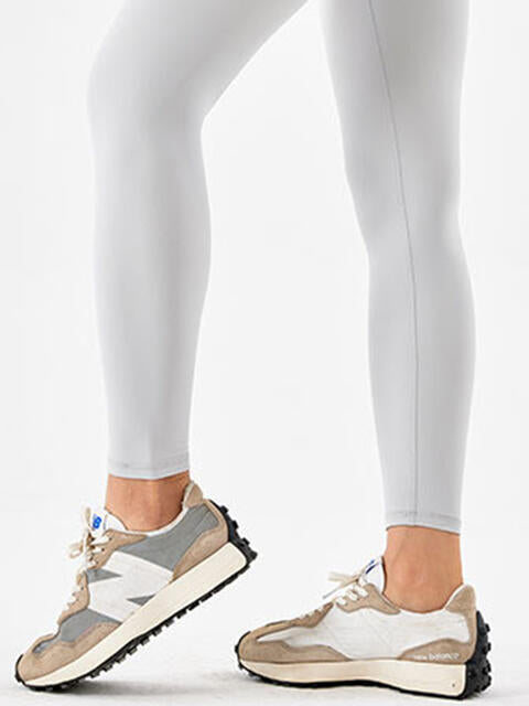 Wide Waistband Sports Leggings - FitFemme.Shop