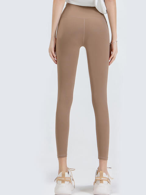 Wide Waistband Sports Leggings - FitFemme.Shop
