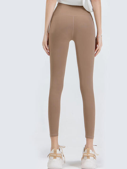 Wide Waistband Sports Leggings - FitFemme.Shop