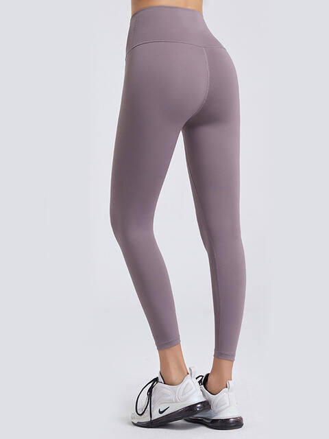 Wide Waistband Sports Leggings - FitFemme.Shop