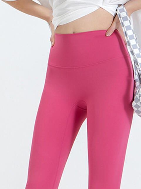 Wide Waistband Sports Leggings - FitFemme.Shop