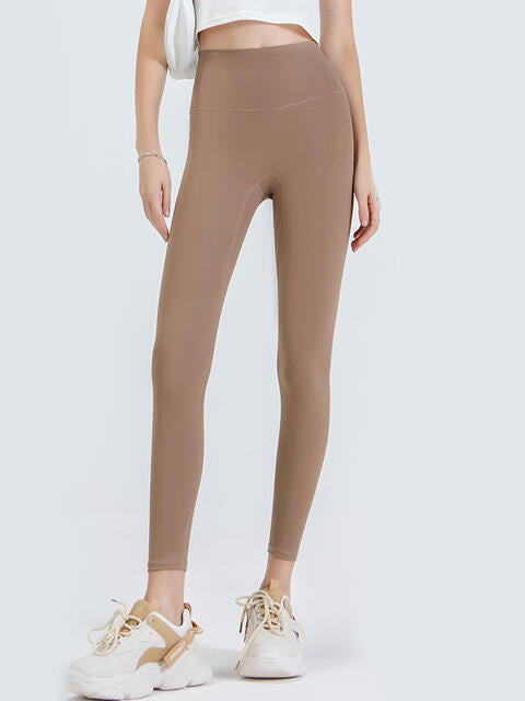 Wide Waistband Sports Leggings - FitFemme.Shop