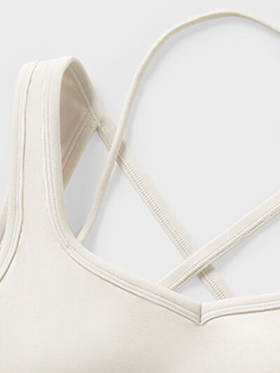 Millennia Crisscross Square Neck Active Tank - FitFemme.Shop