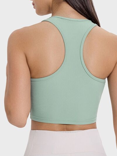 Millennia Scoop Neck Wide Strap Active Tank - FitFemme.Shop