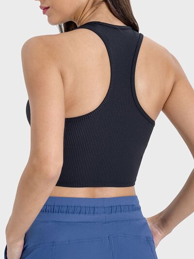 Millennia Scoop Neck Wide Strap Active Tank - FitFemme.Shop