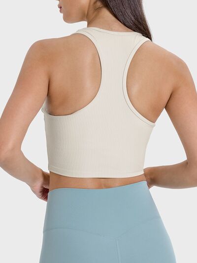 Millennia Scoop Neck Wide Strap Active Tank - FitFemme.Shop