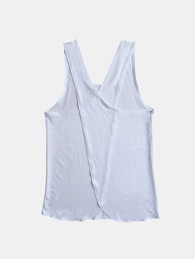 Crisscross Scoop Neck Active Tank - FitFemme.Shop