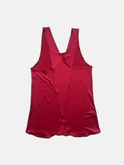 Crisscross Scoop Neck Active Tank - FitFemme.Shop