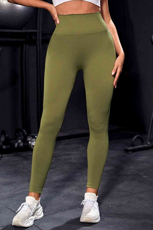 Wide Waistband Sports Leggings - FitFemme.Shop