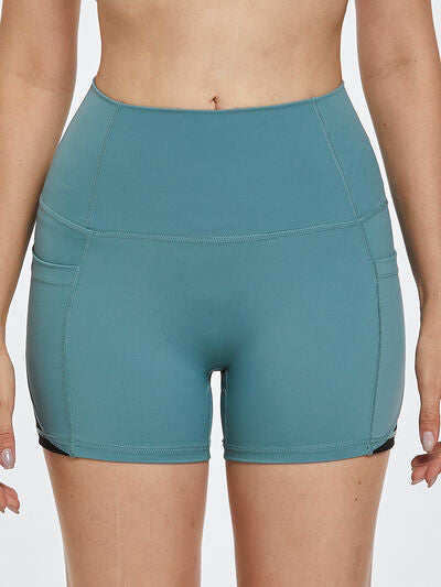 High Waist Active Shorts - FitFemme.Shop