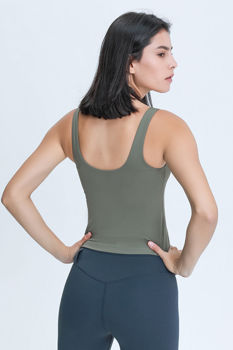 Millennia V Neck Active Tank - FitFemme.Shop