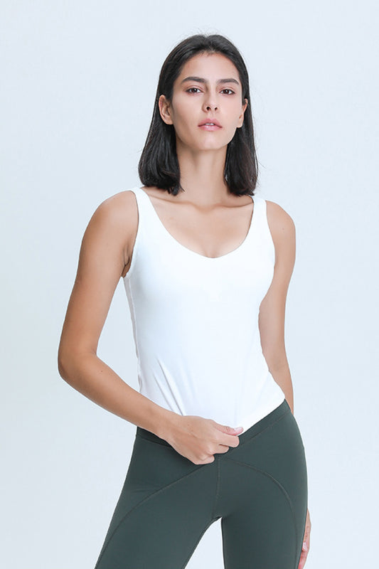 Millennia V Neck Active Tank - FitFemme.Shop