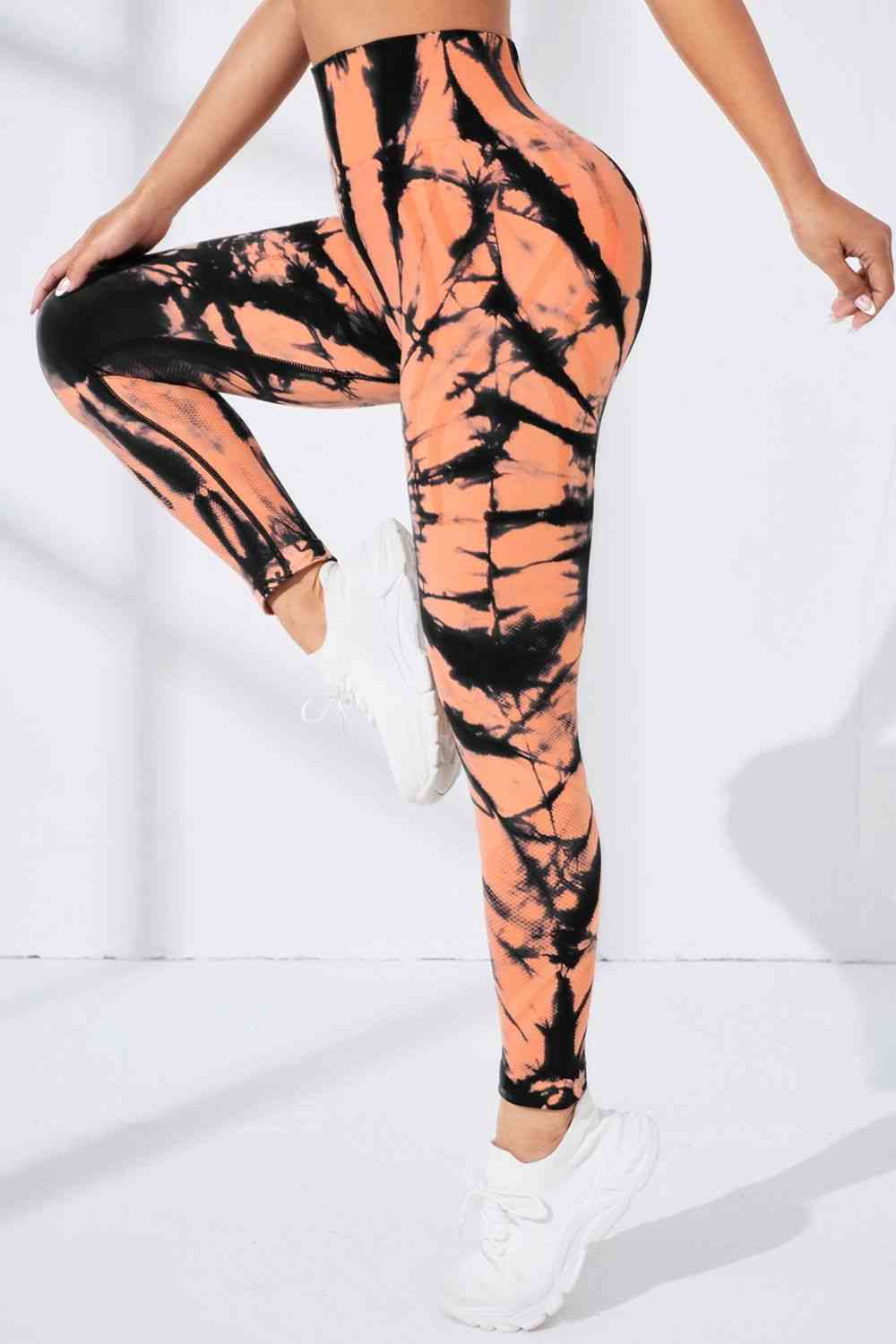Wide Waistband Long Active Pants - FitFemme.Shop
