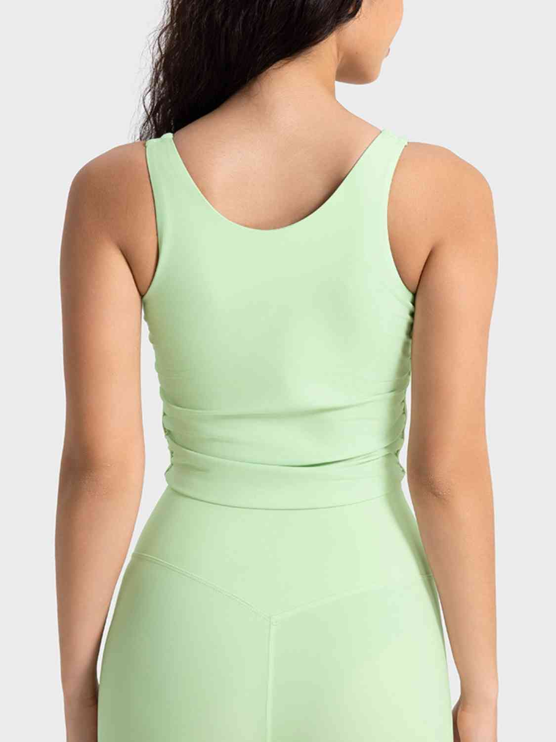 Millennia Cropped Sport Tank - FitFemme.Shop
