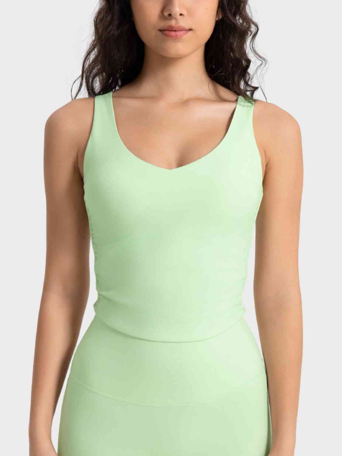 Millennia Cropped Sport Tank - FitFemme.Shop